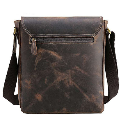 Top Layer Cowhide Casual Leather Men's Bag

