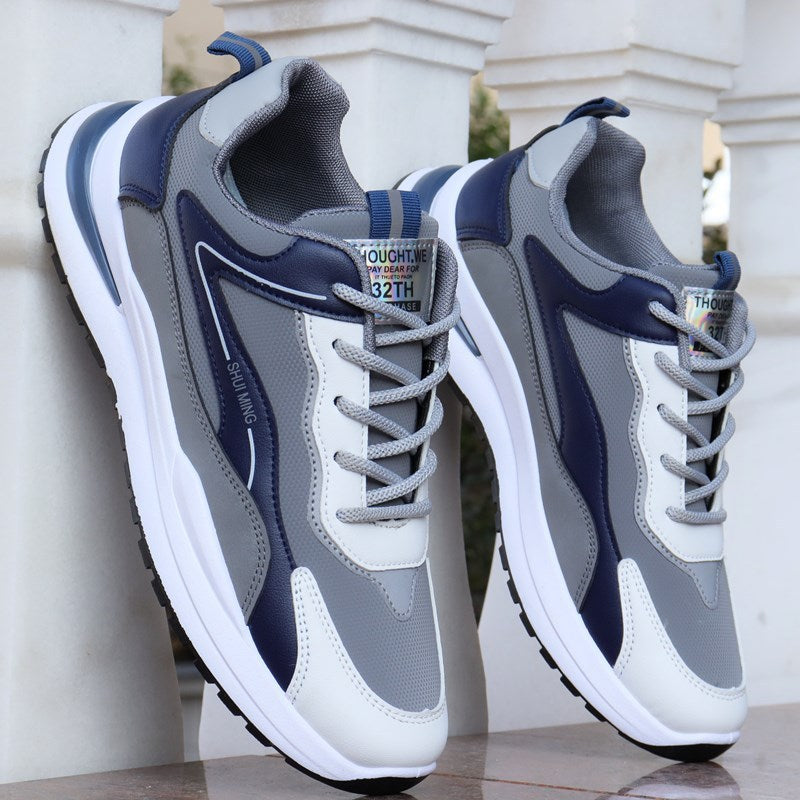 Men's Water-Resistant Leather Casual Shoes Men's Casual Waterproof Leather Sneakers | Ectron Online