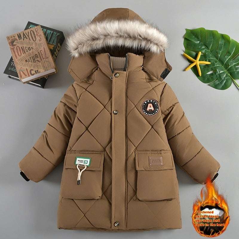 Boys' Winter Thick Cotton-Padded Jacket - Warm Wear Boys' Winter Wear Thick Cotton-padded Ja | Ectron Online