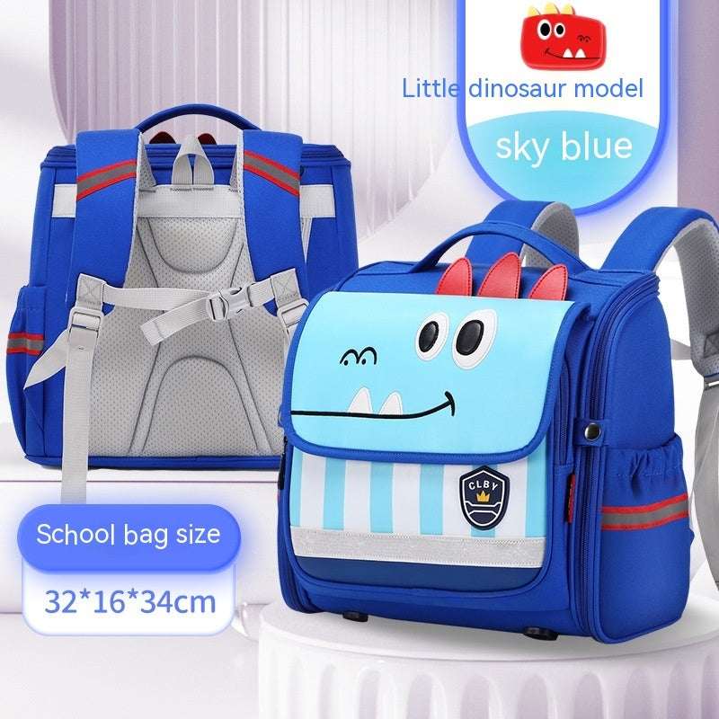 Female Spine Protection Backpack | Raw Style Minimalist Schoolbag Raw Schoolbag Backpack Spine Protection | Ectron Online