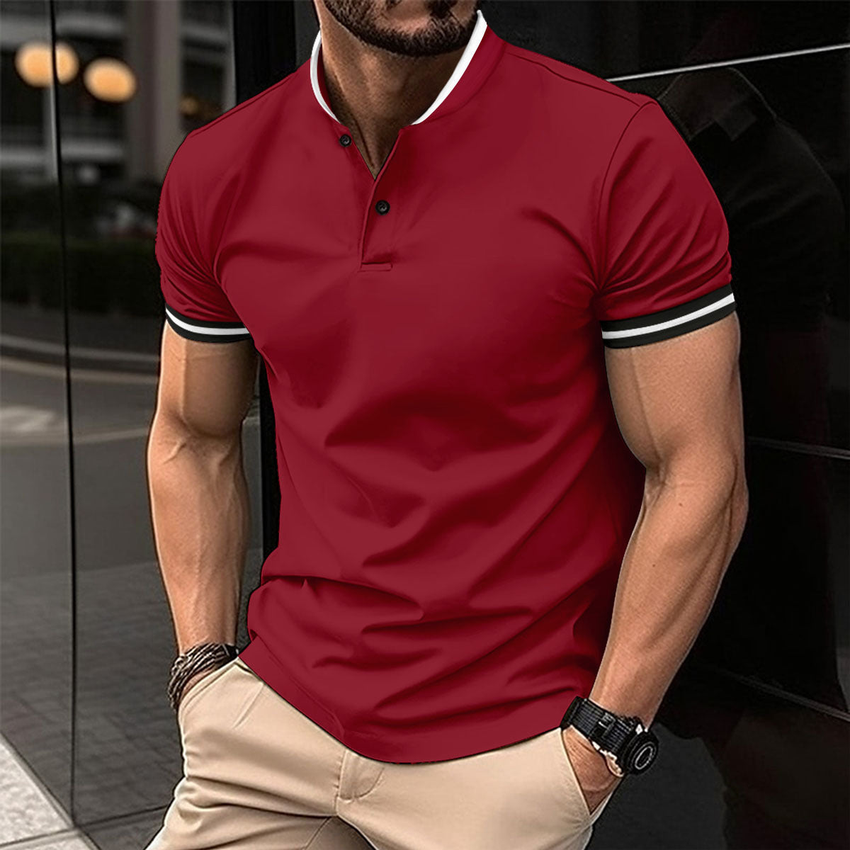 Men’s Sports Shirt – Button Pocket Short Sleeve Activewear Men's Sports Button Pocket Short Sleeved | Ectron Online