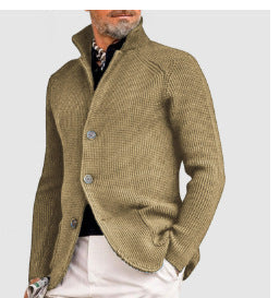 Casual Long Sleeve Knitted Coat Casual Long Sleeve Solid Color Knitted C | Ectron Online