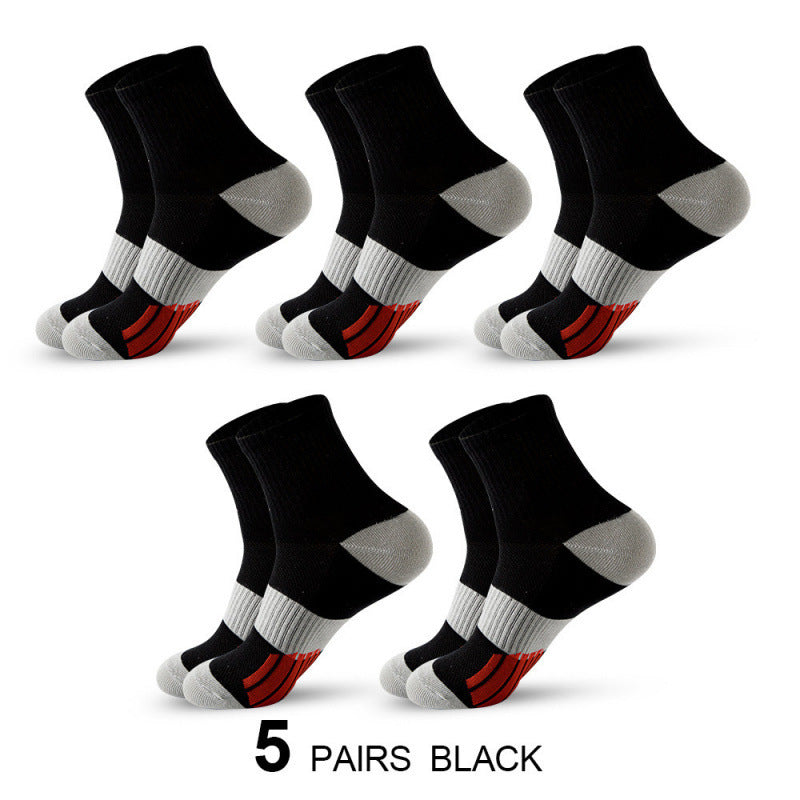 Men's Basketball Crew Socks Men's Middle Tube Socks Color Matching S | Ectron Online
