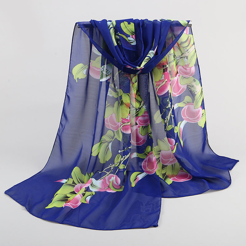 Magpie Primula Lady Chiffon Long Scarf Scarf