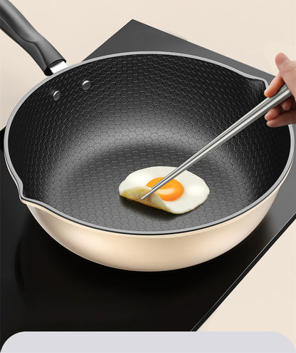 Honeycomb Wok Household Cooking Pot Induction Cooker Dedicated Pan With Gas Gas Stove Dedicated