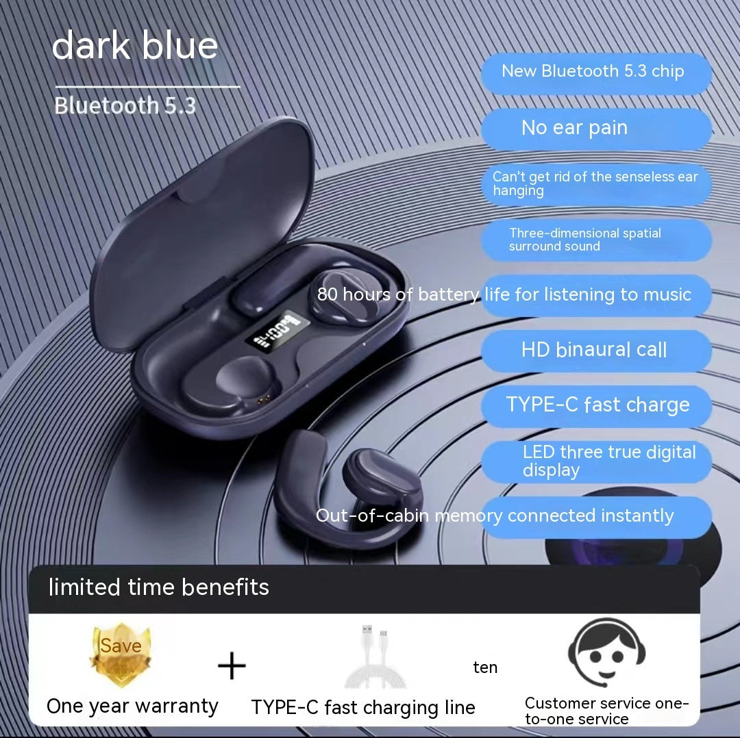 Wireless Bluetooth Headset with Digital Display – 9H Battery Wireless Bluetooth External Non-in-ear U | Ectron Online