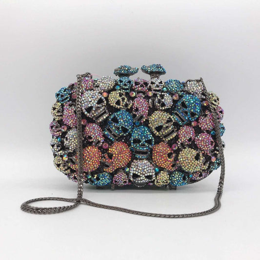 Skull Ghost Diamond Dinner Bag European And American Style Clutch