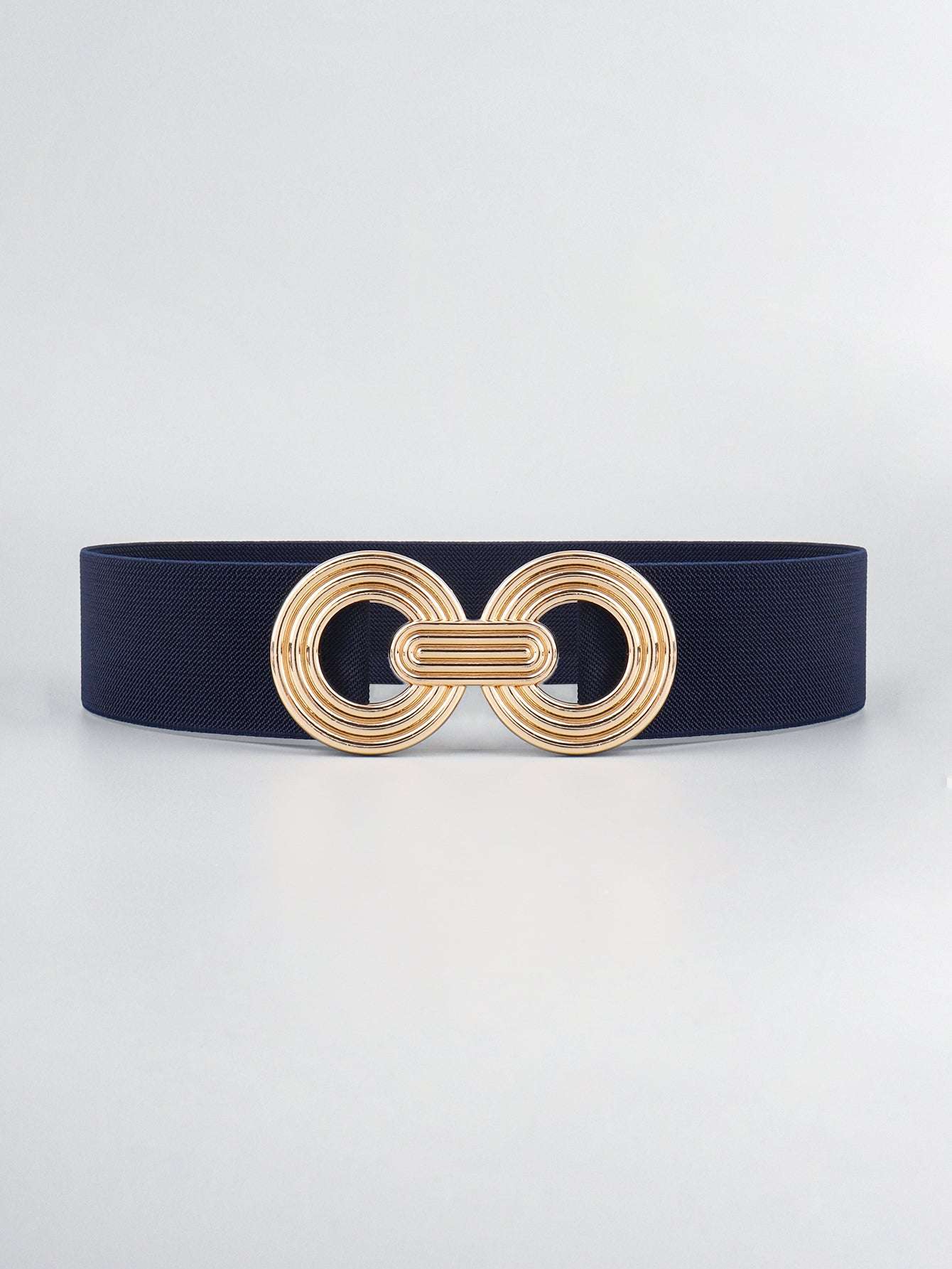 Geometric Buckle Elastic Wide Belt Belt | Ectron Online