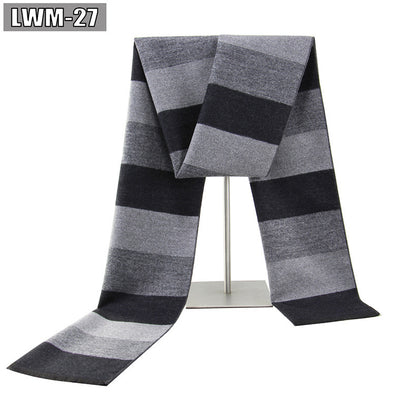 Men's Scarf European And American Cashmere Autumn And Winter Business Plaid