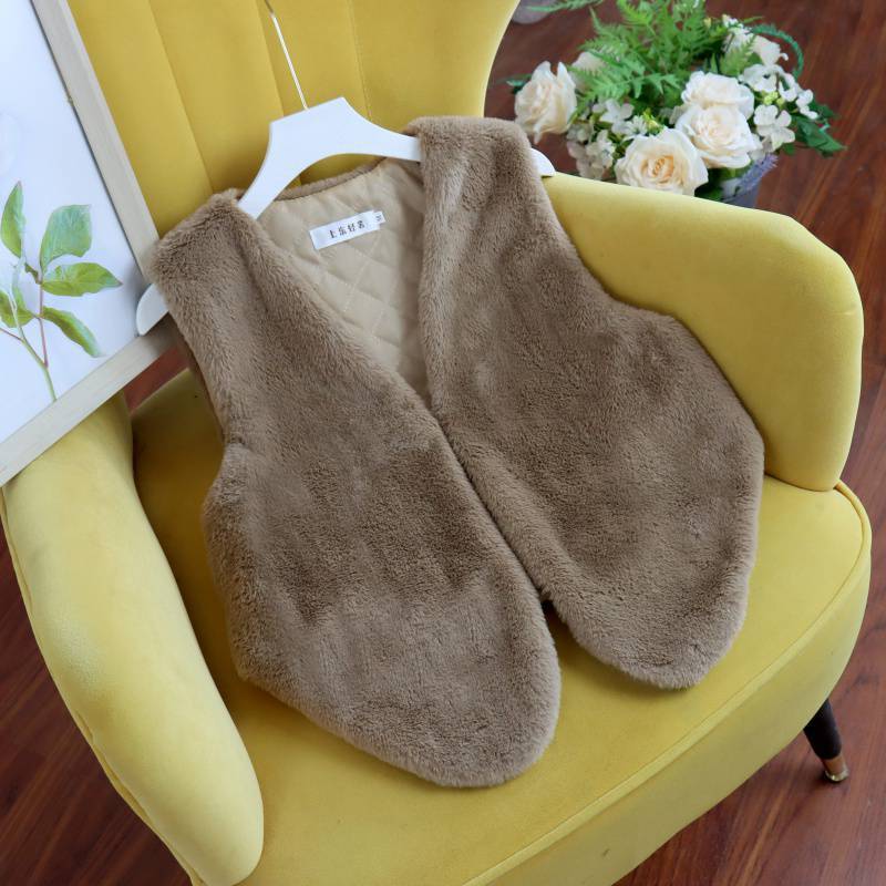 New Women's Short Faux Leather Waistcoat