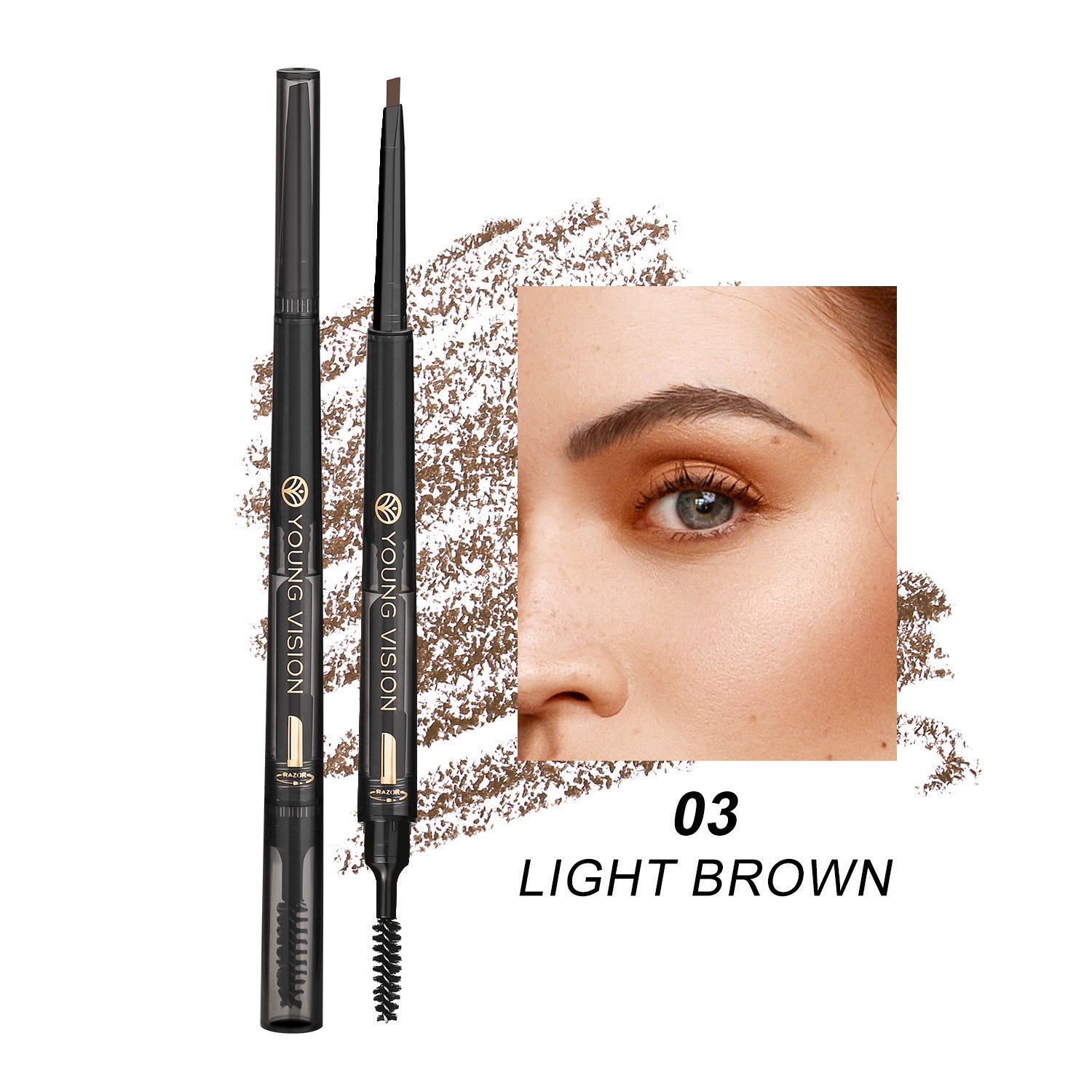 Fog Sense 3-in-1 Eyebrow Pencil | Waterproof Fog Sense Three In One Eyebrow Pencil Wa | Ectron Online