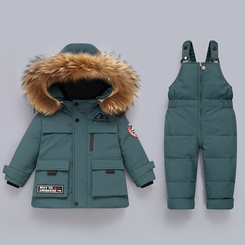 Children's Down Jacket Suit | New Winter Baby Two-piece Set Children's Down Jacket Suit New Winter B | Ectron Online