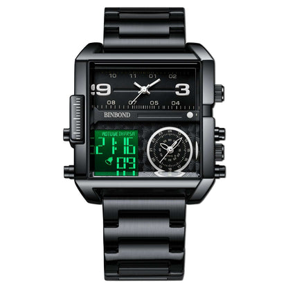 Men's Large Dial Sports Quartz Watch Men's Fashion Large Dial Multi-functiona | Ectron Online