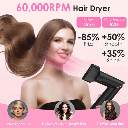5-in-1 Hot Air Styler & Automatic Wrap Curler - Pro Hair Dryer Brush 1Pc 5 In 1 Hot Air Styler Straightener C | Ectron Online