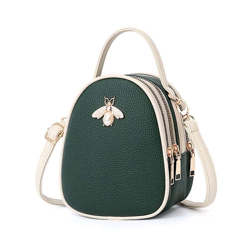 Women's New Bee Mini Three-Layer Zipper Shoulder Backpack Shoulder Bag Women's New Bee Mini Three | Ectron Online