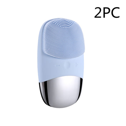 {{ brand }} Mini Silicone Electric Facial Cleansing Brush - Sonic Skin Massager - Mini Silicone Electric Face Cleansing Br