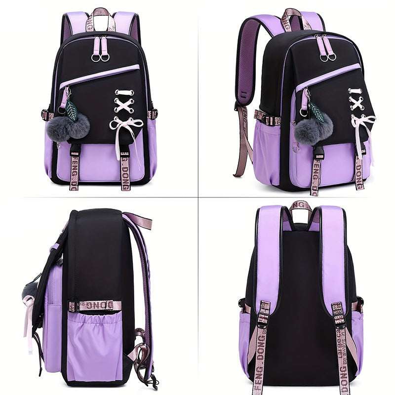 Cute Bow Backpack for Women & Girls | Sweet Fashion Student Bag New Bow Women's Backpack Girl Cute Sweet | Ectron Online