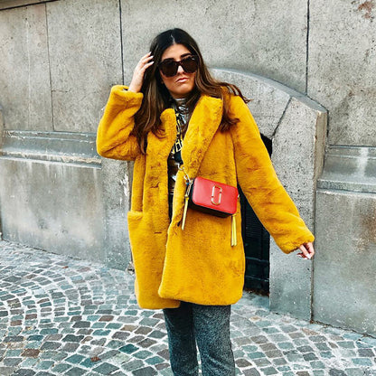 Women's Baggy Temperament Coat | Warm Casual Loose Fashion Overcoat Warm Temperament Leisure Baggy Coat | Ectron Online