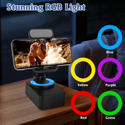 4-in-1 Wireless Speaker & Phone Stand | 5000mAh Power Bank with RGB 1Pc 4 In 1 Foldable Wireless Speaker Pho | Ectron Online