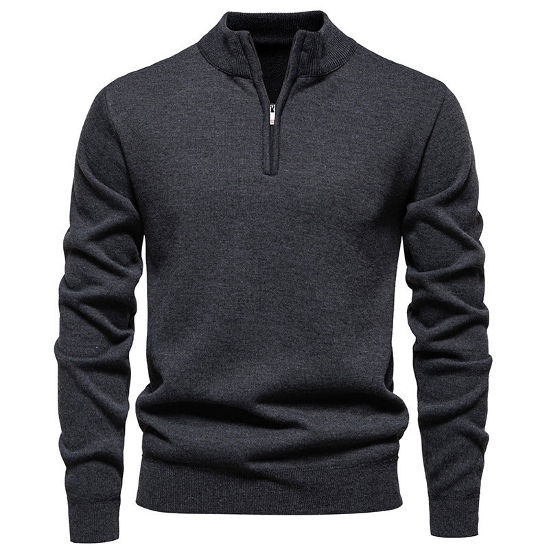 Men's Half-Zip Knitwear Top