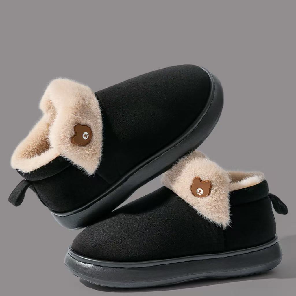 Thick Bottom And Warm Keeping Plus Velvet Bag With Confinement Woolen Slipper Thick Bottom And Warm Keeping Plus Velve | Ectron Online