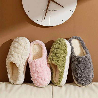 Unisex Cartoon Plush Slippers – Fuzzy, Anti-Skid & Comfy Home Fuzzy Slipper Unisex Cartoon Winter | Ectron Online