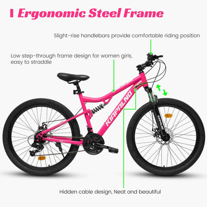 A26304 26" All-Terrain Mountain Bike - 21-Speed Disc Brake MTB A26304 26 Inch All-Terrain Mountain Bike | Ectron Online