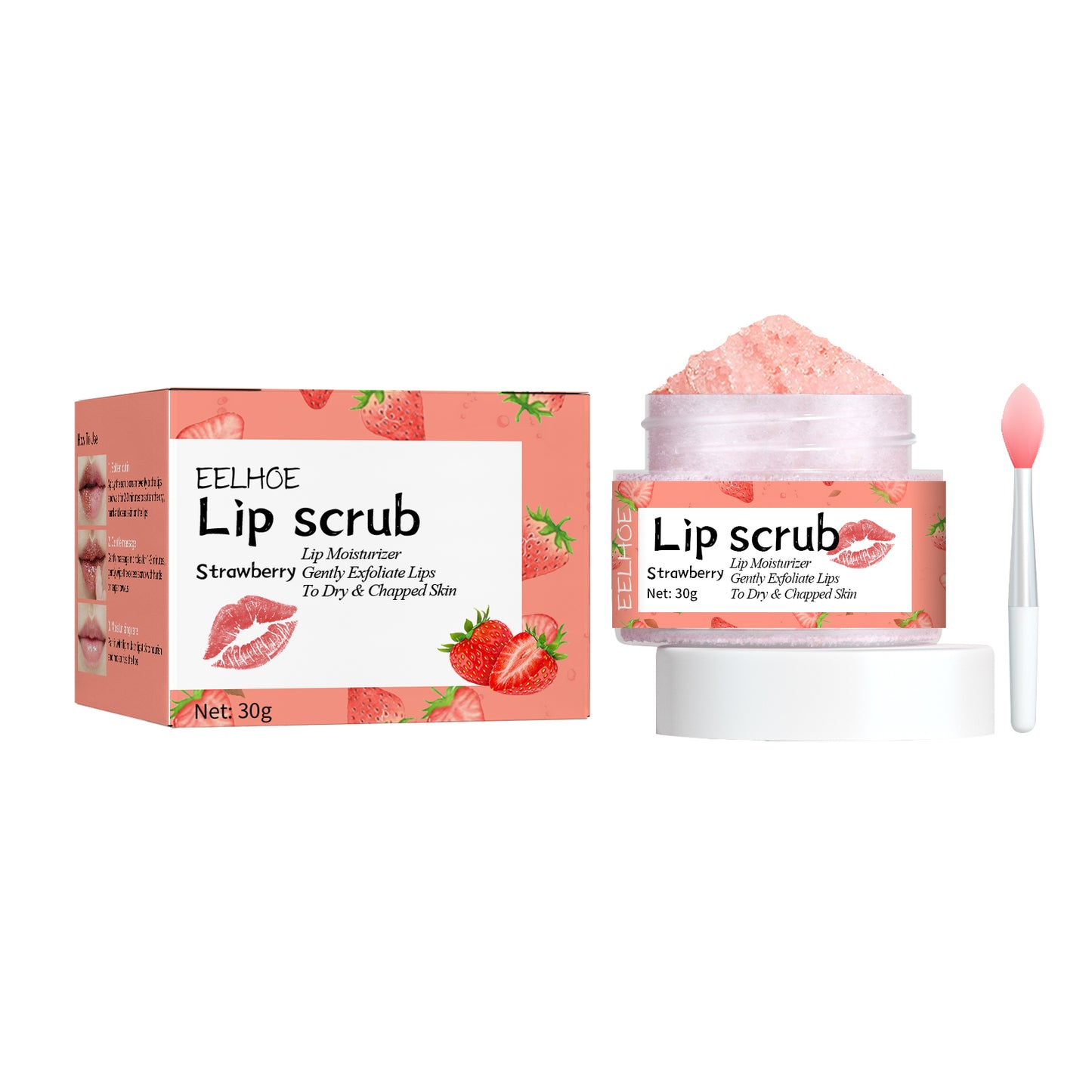 EELHOE Strawberry Lip Scrub

