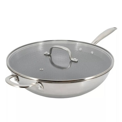 Better Chef 12.5-Inch 3-Ply Stainless Steel Nonstick Wok with Lid Better Chef 12.5-Inch 3-Ply Stainless St | Ectron Online
