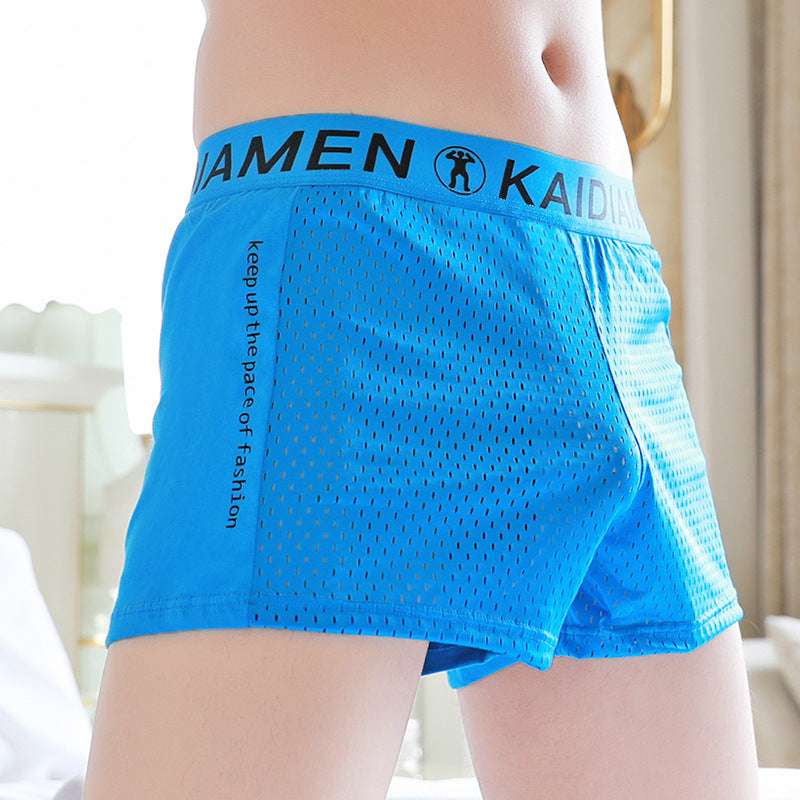Men’s Ice Silk Boxers – Breathable Mesh Lightweight Underwear Men's Ice Silk Mesh Breathable Boxers | Ectron Online