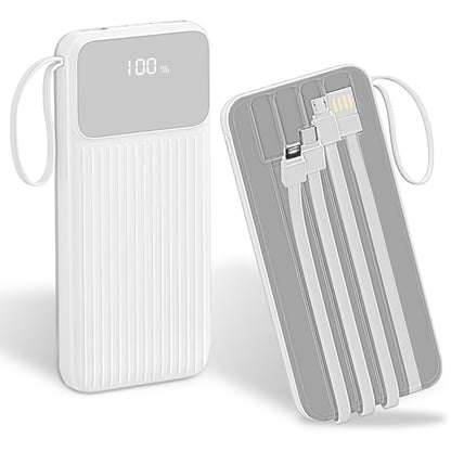 20000mAh PD22W Fast Charging Power Bank | Built-in Cables & LED Display 1Pc PD22W Fast Charger 20000mAh Fast Cha | Ectron Online