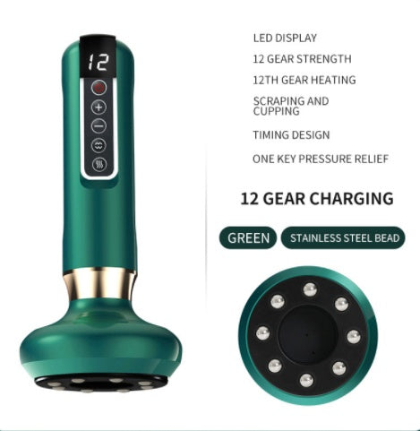 Electric Cupping Massager Electric Vacuum Cupping Massager For Body Anti-Cellulite Suction Cup Gua Sha Massage Body Cups Guasha Fat Burning Slimming Jars | Ectron Online