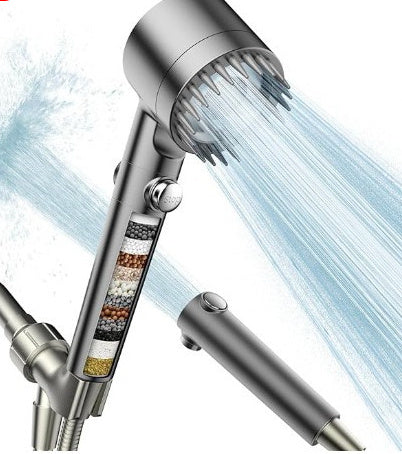 The Third Gear Adjustable Strong Supercharged Shower Head Household Bath Shower Hose Shower Head