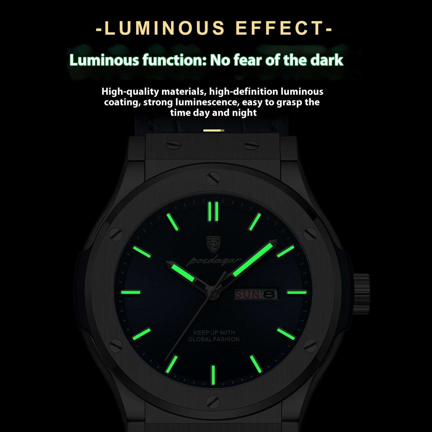 Men's Waterproof Luminous Watch Men's Waterproof Luminous Quartz Watch | Ectron Online