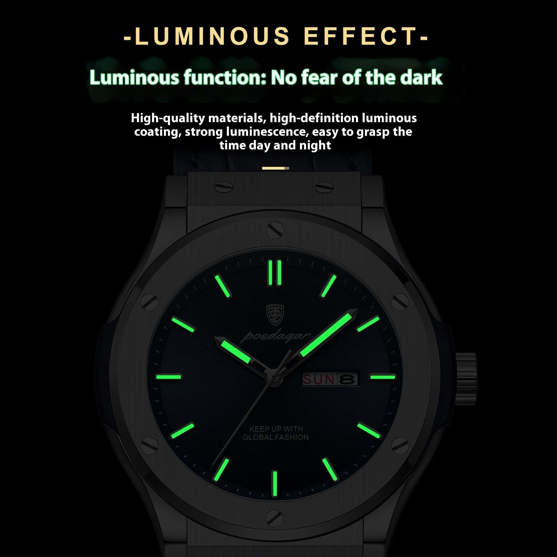 Men's Waterproof Luminous Watch Men's Waterproof Luminous Quartz Watch | Ectron Online