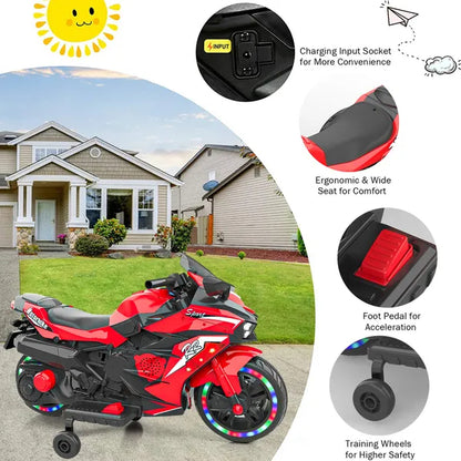 12V Kids Electric Ride-On Motorcycle Kids Powered Ride-ons Toy, Kids Motorcyc | Ectron Online