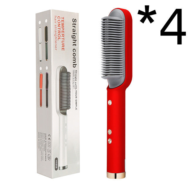 2-in-1 Hair Straightener Hot Comb with Negative Ion Curling Tong New 2 In 1 Hair Straightener Hot Comb Ne | Ectron Online