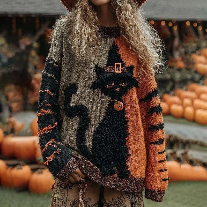 Unisex Halloween Loose Sweater Halloween Men And Women Same Style Loose | Ectron Online