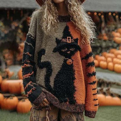 Halloween Men And Women Same Style Loose Sweater