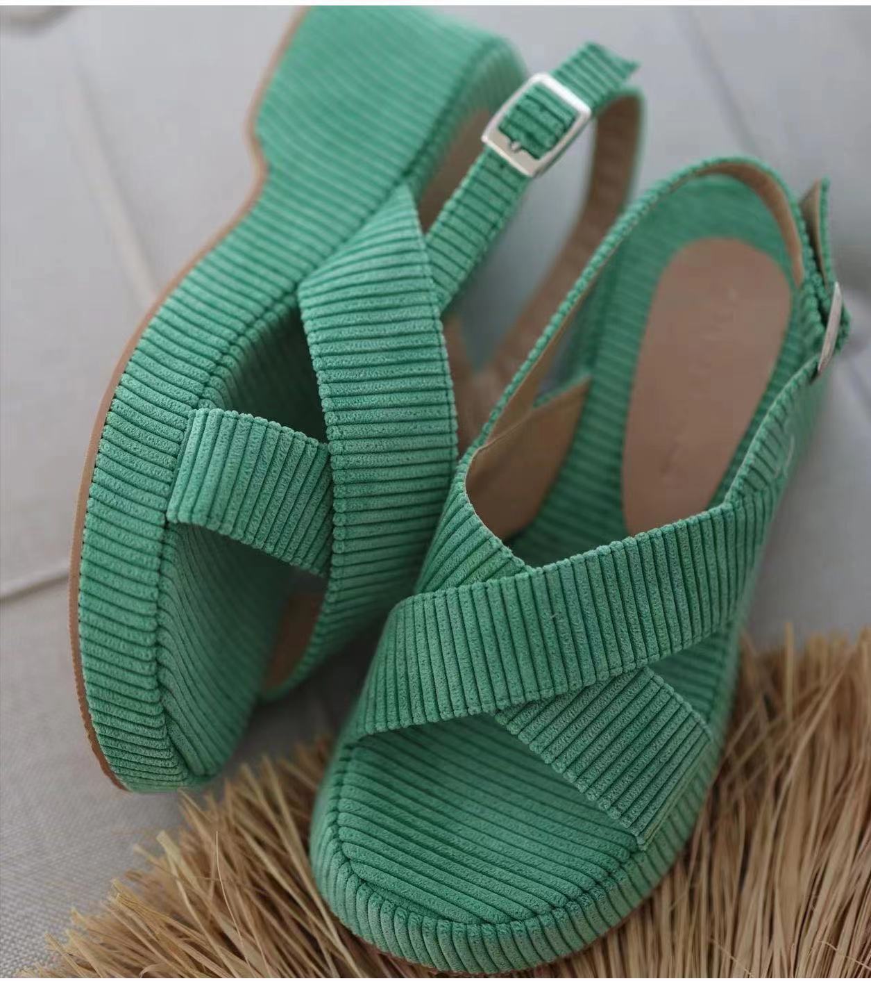 Women’s Lazy Suede Cross Strap Casual Open Toe Sandals Lazy Suede Cross Strap Casual Fashion Op | Ectron Online