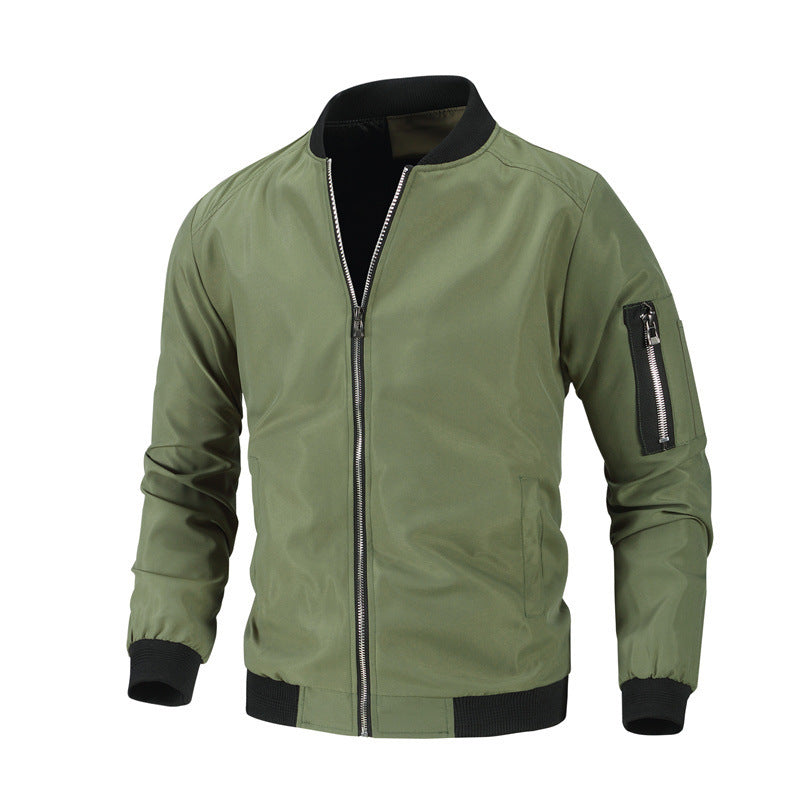 Men's Slim Fit Baseball Jacket Casual Baseball Jacket Slim Fit | Ectron Online