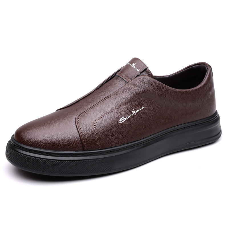 Casual & Comfortable Slip-on Shoes - Non-slip & Breathable Casual And Comfortable Breathable Non-slip Trendy Soft Bottom Rubber Round Toe Flat Heel Slip-on Shoes | Ectron Online