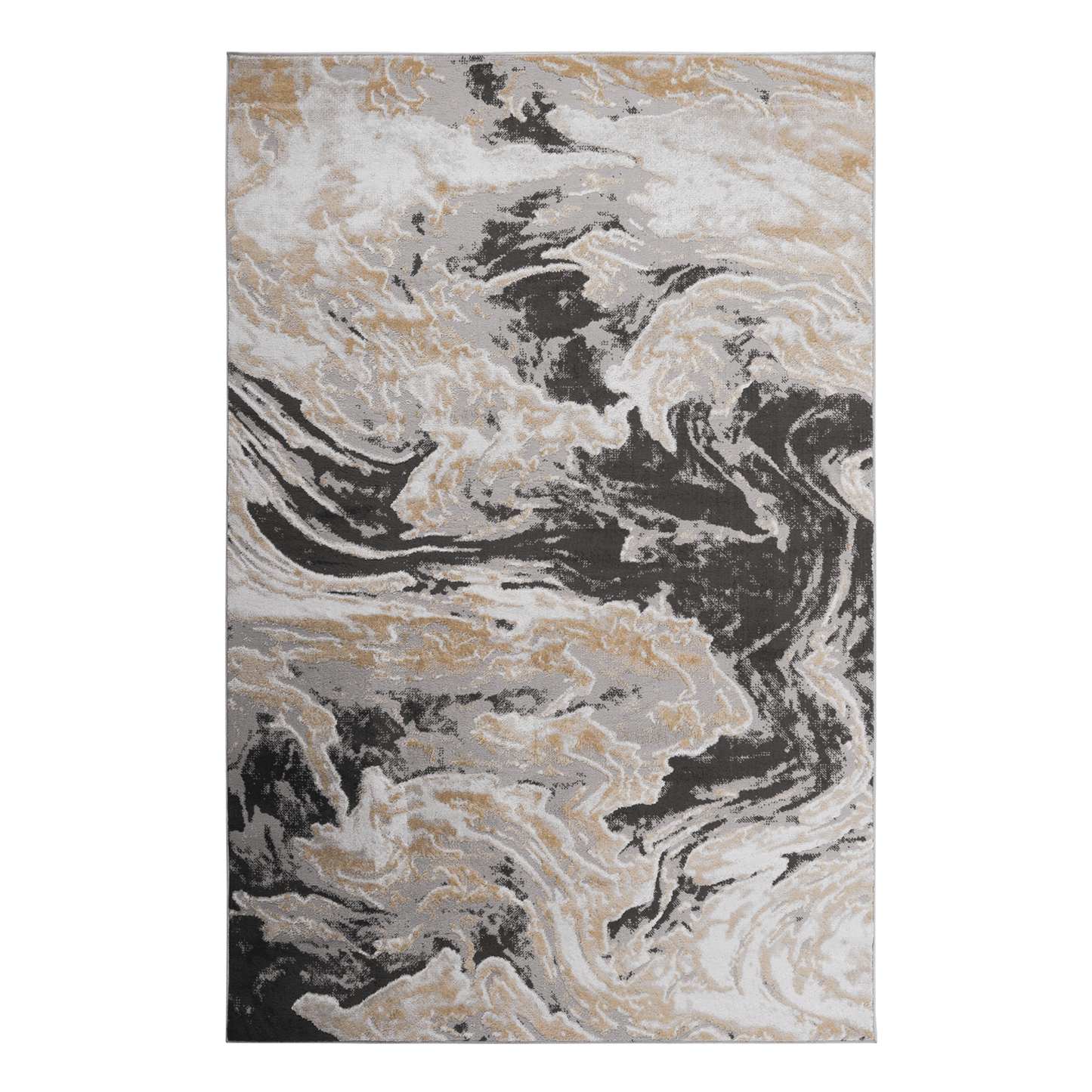 Payas Collection Abstract Runner Rug - 2x8 Grey Modern Hallway