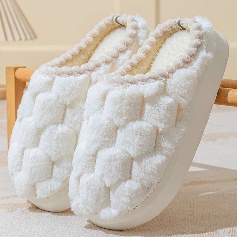 Women's Indoor Non-slip Thick Bottom And Warm Keeping Cotton Slippers