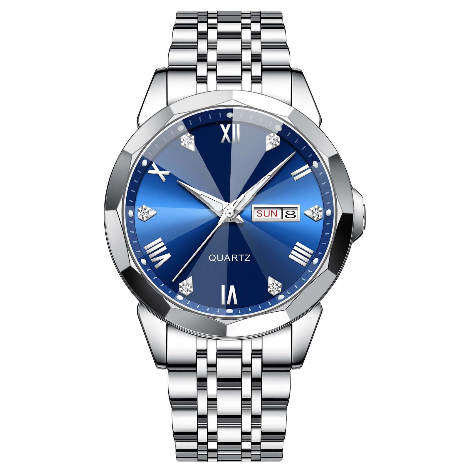 Men's High-Grade Business Watch Business Men's Watch Double Calendar Hig | Ectron Online