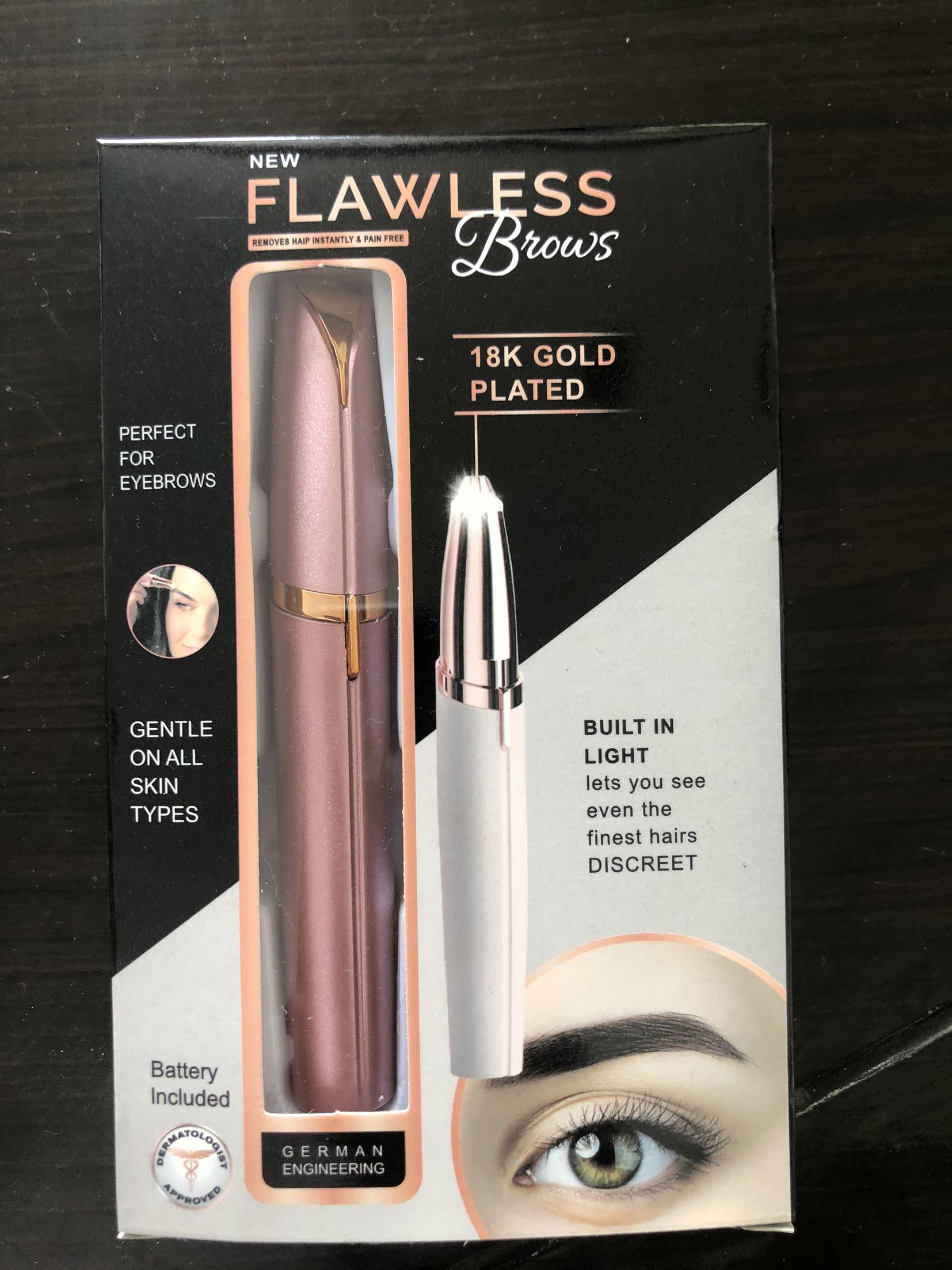 Mini Electric Eyebrow Trimmer – Painless Hair Remover with LED Mini Electric Eyebrow Trimme | Ectron Online
