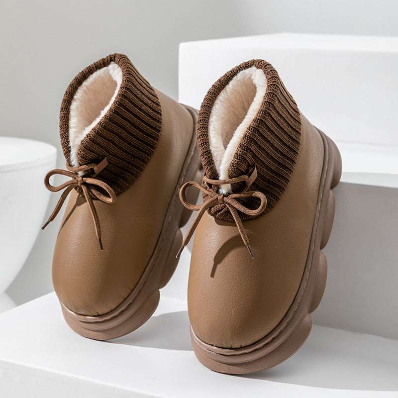 Waterproof High-top Cotton Slippers Women's Winter Waterproof High-top Cotton Slippers Wome | Ectron Online