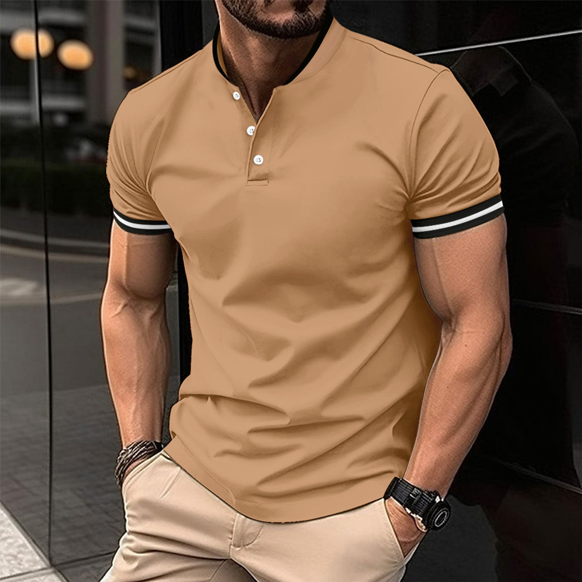 Men’s Sports Shirt – Button Pocket Short Sleeve Activewear Men's Sports Button Pocket Short Sleeved | Ectron Online
