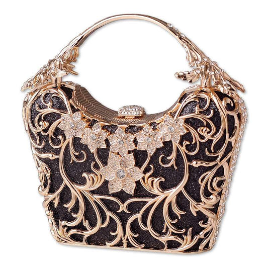 Hollow Out Party Clutch Shiny Banquet Bag
