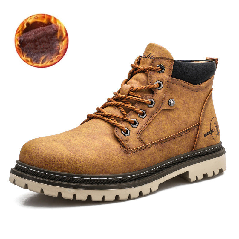 Large Size Men’s Martin Boots – British Style Leather Boots Large Size Martin Boots Men's Leather Br | Ectron Online